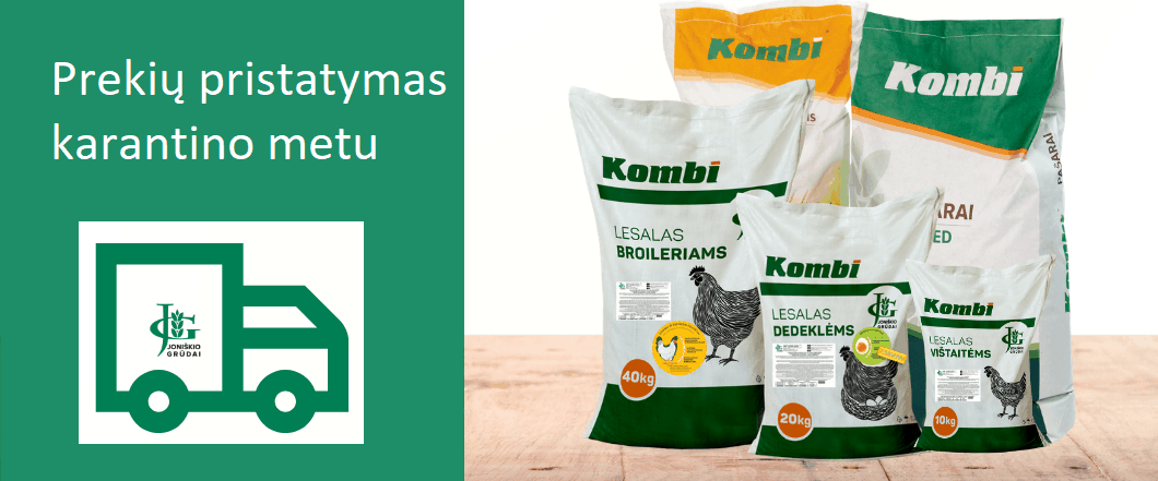 Produkcijos pristatymas karantino metu