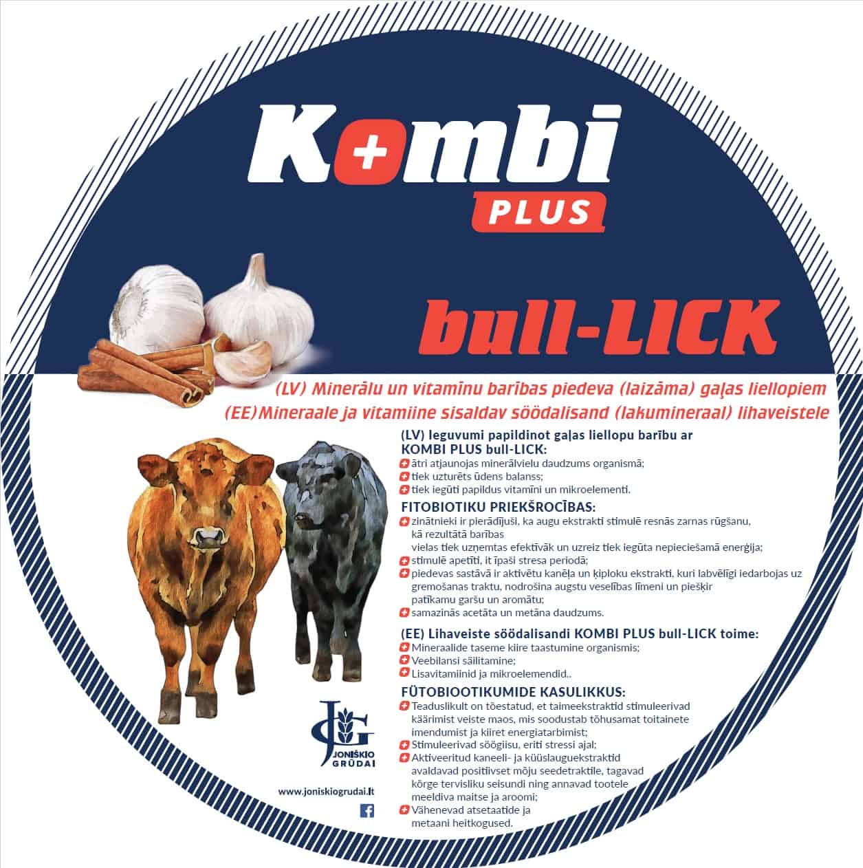 Laizalas bull-lick mesiniams galvijams LV EE